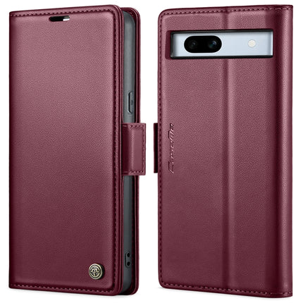 CaseMe 023 Butterfly Buckle Litchi Texture RFID Anti-theft Leather Phone Case, For Google Pixel 8, For Google Pixel 7a