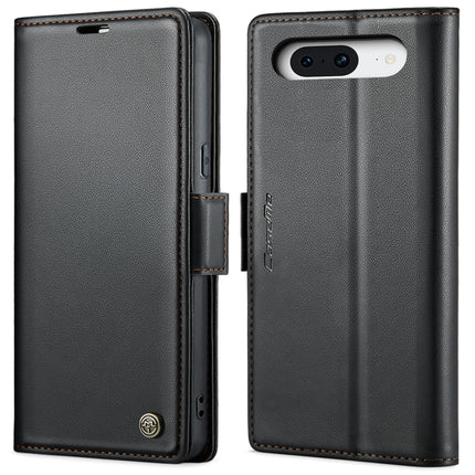 CaseMe 023 Butterfly Buckle Litchi Texture RFID Anti-theft Leather Phone Case, For Google Pixel 8, For Google Pixel 7a
