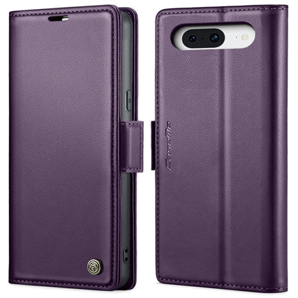 CaseMe 023 Butterfly Buckle Litchi Texture RFID Anti-theft Leather Phone Case, For Google Pixel 8, For Google Pixel 7a