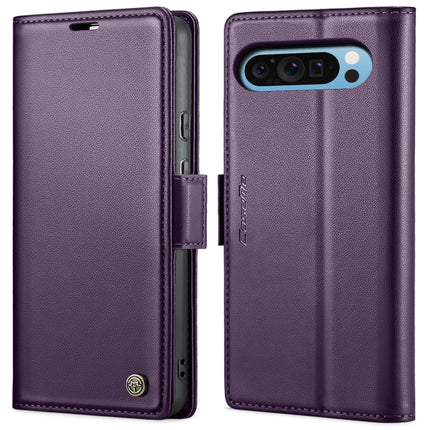 CaseMe 023 Butterfly Buckle Litchi Texture RFID Anti-theft Leather Phone Case, For Google Pixel 10 Pro XL / 9 Pro XL, For Google Pixel 10 / 10 Pro / 9, For Google Pixel 8a, For Google Pixel 8 Pro