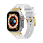For Apple Watch 7 41mm / Gold White