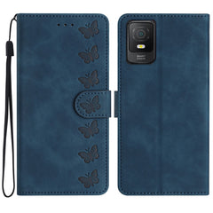 Seven Butterflies Embossed Leather Phone Case, For TCL 40 SE, For TCL 405 / 406 / 408