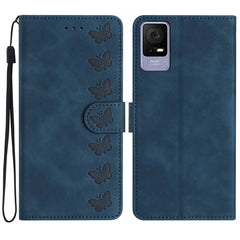 Seven Butterflies Embossed Leather Phone Case, For TCL 40 SE, For TCL 405 / 406 / 408