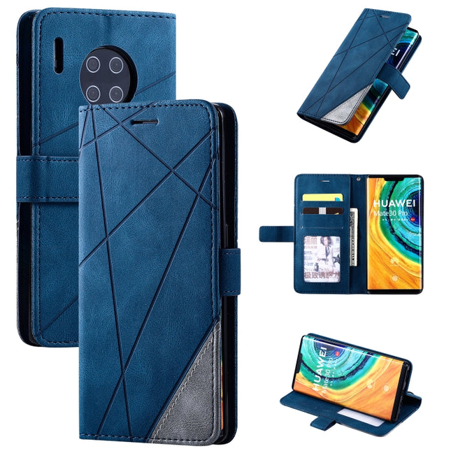 Skin Feel Splicing Horizontal Flip Leather Case with Holder & Card Slots & Wallet & Photo Frame, For Huawei Mate 30 Pro, For Huawei P30 Lite, For Huawei P40
