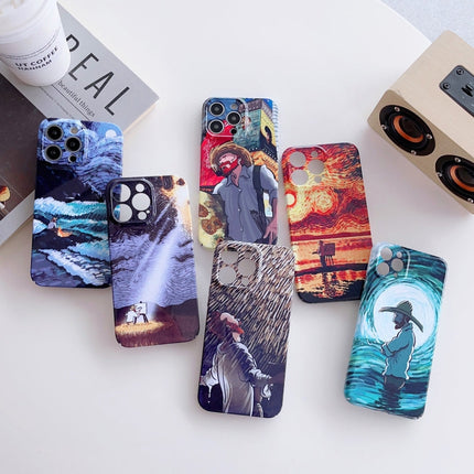 Precise Hole Oil Painting Pattern PC Phone Case, For iPhone 13 mini, For iPhone 13, For iPhone 13 Pro, For iPhone 13 Pro Max