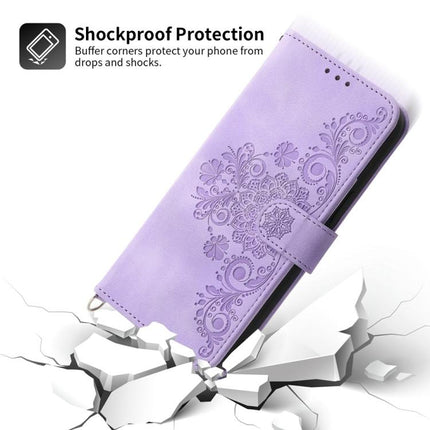 Skin Feel Flowers Embossed Wallet Leather Phone Case, For Honor 400 Global 156.5mm, For Honor X8c 4G, For Honor X9c Global / Magic7 Lite, For Honor 300 Pro / 300 Ultra
