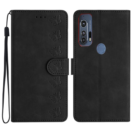 Seven Butterflies Embossed Leather Phone Case, For Motorola Moto G9, For Motorola Moto E 2020, For Motorola Edge+ 2020, For Motorola Moto G8 Play