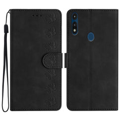 Seven Butterflies Embossed Leather Phone Case, For Motorola Moto G9, For Motorola Moto E 2020, For Motorola Edge+ 2020, For Motorola Moto G8 Play