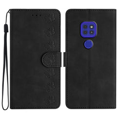 Seven Butterflies Embossed Leather Phone Case, For Motorola Moto G9, For Motorola Moto E 2020, For Motorola Edge+ 2020, For Motorola Moto G8 Play