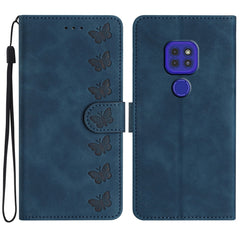 Seven Butterflies Embossed Leather Phone Case, For Motorola Moto G9, For Motorola Moto E 2020, For Motorola Edge+ 2020, For Motorola Moto G8 Play