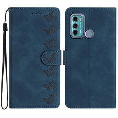 Seven Butterflies Embossed Leather Phone Case, For Motorola Moto G31, For Motorola Moto G60, For Motorola Moto G10, For Motorola Moto G50