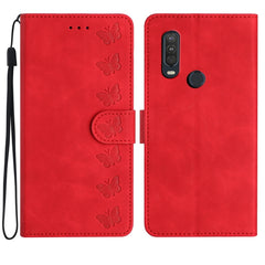 Seven Butterflies Embossed Leather Phone Case, For Motorola One Action, For Motorola Moto E6 Play, For Motorola Moto G7 Power