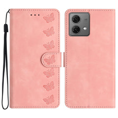 Seven Butterflies Embossed Leather Phone Case