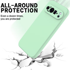 Pure Color Liquid Silicone Shockproof Phone Case, For Google Pixel 9 Pro XL, For Google Pixel 9 Pro, For Google Pixel 9, For Google Pixel 8a