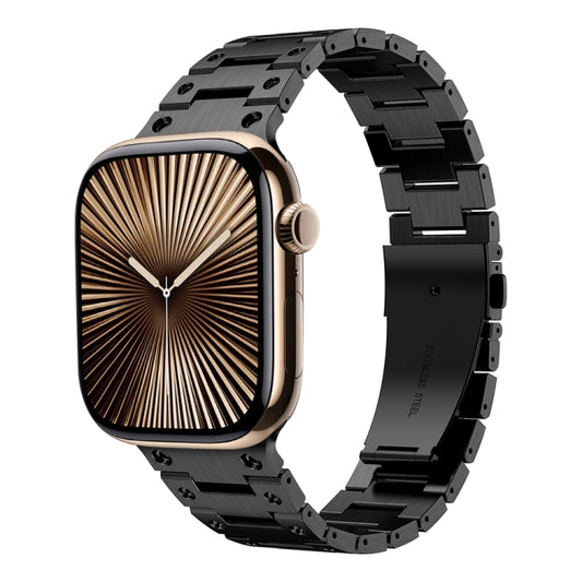 Double Rows Metal Watch Band, For Apple Watch Series 10 46mm, For Apple Watch Series 10 42mm, For Apple Watch SE 2023 44mm, For Apple Watch SE 2023 40mm, For Apple Watch Ultra 2 49mm, For Apple Watch 9 45mm, For Apple Watch 9 41mm����������������������...
