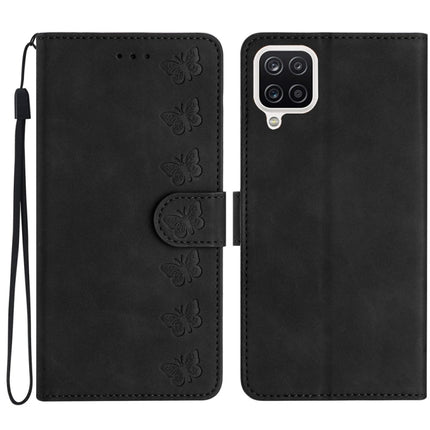 Seven Butterflies Embossed Leather Phone Case, For Samsung Galaxy S24 5G, For Samsung Galaxy A20e, For Samsung Galaxy A20s, For Samsung Galaxy A22 4G
