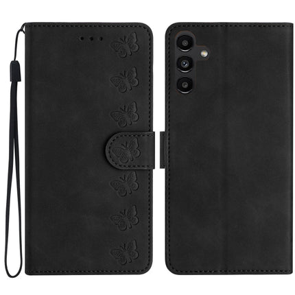 Seven Butterflies Embossed Leather Phone Case, For Samsung Galaxy A04 Core, For Samsung Galaxy S24+ 5G, For Samsung Galaxy A04s, For Samsung Galaxy S23 FE 5G