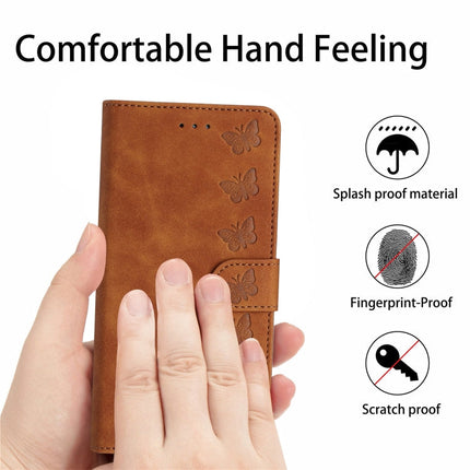 Seven Butterflies Embossed Leather Phone Case, For Samsung Galaxy S24 5G, For Samsung Galaxy A20e, For Samsung Galaxy A20s, For Samsung Galaxy A22 4G