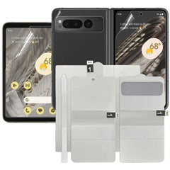 Full Screen Protector Explosion-proof Big + Front + Back Screen Hydrogel Film, For Google Pixel Fold Big + Front + Back