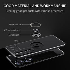 Metal Ring Holder TPU Phone Case, For Honor 90