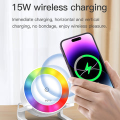 TOTU M6064Q 4 in 1 Multifunctional Wireless Charging Bluetooth Speaker, M6064Q