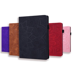 Calf Pattern Double Folding Design Embossed Leather Case with Holder & Card Slots & Pen Slot & Elastic Band, For Huawei MatePad 10.4, For Huawei MediaPad M6 10.8, For Lenovo M10 plus 10.3, For Lenovo Tab E10/ TB X104F, For Lenovo Tab M8 TB-8505F 8505X 8.0