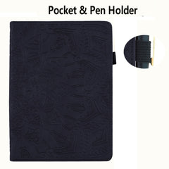 Calf Pattern Double Folding Design Embossed Leather Case with Holder & Card Slots & Pen Slot & Elastic Band, For Huawei MatePad 10.4, For Huawei MediaPad M6 10.8, For Lenovo M10 plus 10.3, For Lenovo Tab E10/ TB X104F, For Lenovo Tab M8 TB-8505F 8505X 8.0