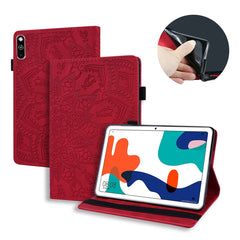 Calf Pattern Double Folding Design Embossed Leather Case with Holder & Card Slots & Pen Slot & Elastic Band, For Huawei MatePad 10.4, For Huawei MediaPad M6 10.8, For Lenovo M10 plus 10.3, For Lenovo Tab E10/ TB X104F, For Lenovo Tab M8 TB-8505F 8505X 8.0