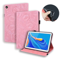 Calf Pattern Double Folding Design Embossed Leather Case with Holder & Card Slots & Pen Slot & Elastic Band, For Huawei MatePad 10.4, For Huawei MediaPad M6 10.8, For Lenovo M10 plus 10.3, For Lenovo Tab E10/ TB X104F, For Lenovo Tab M8 TB-8505F 8505X 8.0