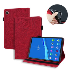 Calf Pattern Double Folding Design Embossed Leather Case with Holder & Card Slots & Pen Slot & Elastic Band, For Huawei MatePad 10.4, For Huawei MediaPad M6 10.8, For Lenovo M10 plus 10.3, For Lenovo Tab E10/ TB X104F, For Lenovo Tab M8 TB-8505F 8505X 8.0