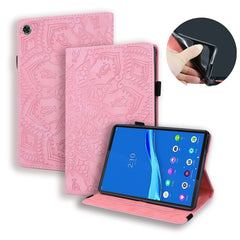 Calf Pattern Double Folding Design Embossed Leather Case with Holder & Card Slots & Pen Slot & Elastic Band, For Huawei MatePad 10.4, For Huawei MediaPad M6 10.8, For Lenovo M10 plus 10.3, For Lenovo Tab E10/ TB X104F, For Lenovo Tab M8 TB-8505F 8505X 8.0