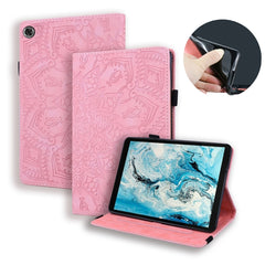 Calf Pattern Double Folding Design Embossed Leather Case with Holder & Card Slots & Pen Slot & Elastic Band, For Huawei MatePad 10.4, For Huawei MediaPad M6 10.8, For Lenovo M10 plus 10.3, For Lenovo Tab E10/ TB X104F, For Lenovo Tab M8 TB-8505F 8505X 8.0