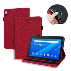 Calf Pattern Double Folding Design Embossed Leather Case with Holder & Card Slots & Pen Slot & Elastic Band, For Huawei MatePad 10.4, For Huawei MediaPad M6 10.8, For Lenovo M10 plus 10.3, For Lenovo Tab E10/ TB X104F, For Lenovo Tab M8 TB-8505F 8505X 8.0