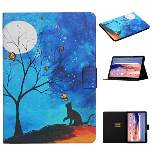 Colored Drawing Pattern Horizontal Flip Leather Case with Holder & Card Slots, For Huawei MediaPad T5, For Lenovo Tab M10 X605F X505, For Samsung Galaxy Tab A 8.0 (2019) T290, For Samsung Galaxy Tab S6 Lite P610, For Samsung Galaxy Tab A 10.1 (2019) T510