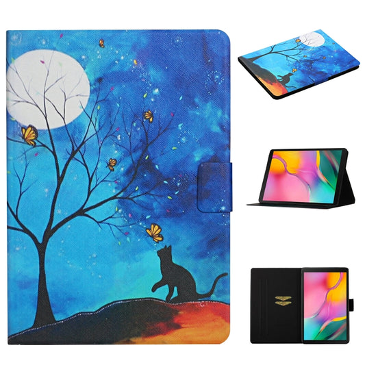 Colored Drawing Pattern Horizontal Flip Leather Case with Holder & Card Slots