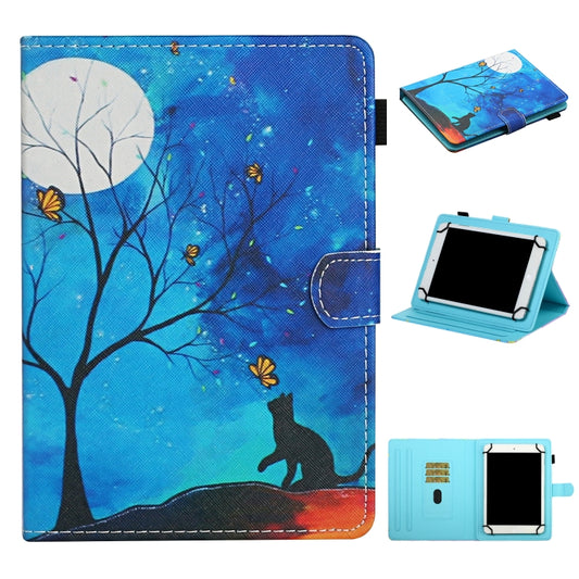 Colored Drawing Pattern Horizontal Flip Leather Case with Holder & Card Slots, For 7 inch Universal Tablet PC, For 8 inch Universal Tablet PC, For 10 inch Universal Tablet PC, For Amazon Kindle Fire HD7 (2019)