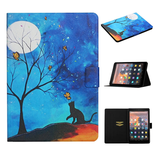 Colored Drawing Pattern Horizontal Flip Leather Case with Holder & Card Slots