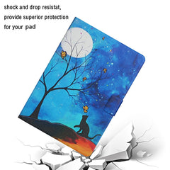 Colored Drawing Pattern Horizontal Flip Leather Case with Holder & Card Slots