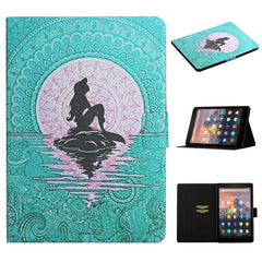 Colored Drawing Pattern Horizontal Flip Leather Case with Holder & Card Slots