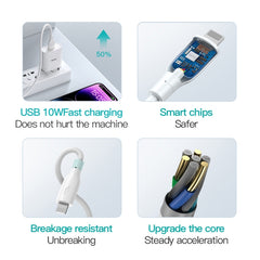 TOTU CB-3 Series USB to USB-C / Type-C Fast Charge Data Cable, USB to USB-C / Type-C