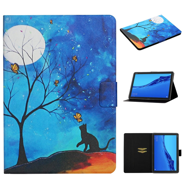 Colored Drawing Pattern Horizontal Flip Leather Case with Holder & Card Slots & Sleep / Wake-up Function, For Huawei MediaPad M5 Lite, For Lenovo Tab FHD M10 Plus X606F, For iPad 5, For iPad 10.2