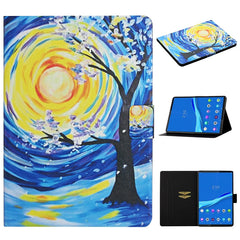 Colored Drawing Pattern Horizontal Flip Leather Case with Holder & Card Slots & Sleep / Wake-up Function