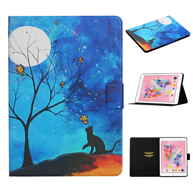 Colored Drawing Pattern Horizontal Flip Leather Case with Holder & Card Slots & Sleep / Wake-up Function, For iPad Pro 10.5, For iPad 11 Pro (2020), For iPad Mini 4 / 3 / 2 / 1, For iPad Mini (2019)