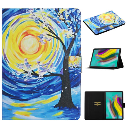 Colored Drawing Pattern Horizontal Flip Leather Case with Holder & Card Slots & Sleep / Wake-up Function