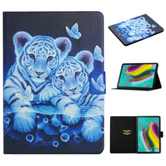 Colored Drawing Pattern Horizontal Flip Leather Case with Holder & Card Slots & Sleep / Wake-up Function