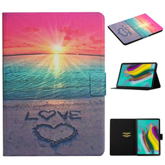 Colored Drawing Pattern Horizontal Flip Leather Case with Holder & Card Slots & Sleep / Wake-up Function