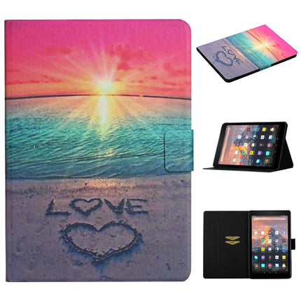 Colored Drawing Pattern Horizontal Flip Leather Case with Holder & Card Slots & Sleep / Wake-up Function