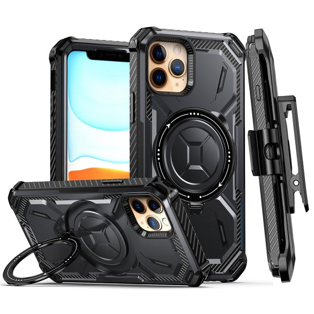 Armor Series Holder Phone Case with Back Clip, For iPhone 12, For iPhone 11 Pro Max, For iPhone 11 Pro, For iPhone 11, For iPhone 12 Pro