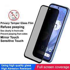 imak HD Full Screen Anti-spy Tempered Glass Protective Film, For Google Pixel 8a, For Google Pixel 8 Pro, For Google Pixel 8, For Google Pixel 7a, For Google Pixel 7 5G