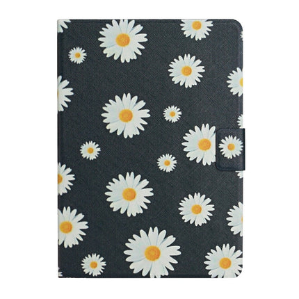 Flower Pattern Horizontal Flip Leather Case with Card Slots & Holder, For Huawei MediaPad M5 lite 10.1, For Huawei MediaPad T5, For Lenovo Tab M10, For Lenovo Tab M10 Plus